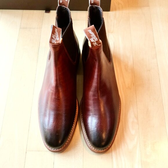 R.M. WILLIAMS Adelaide Chelsea Boots Burnished Mahogany NEW - Picture 2 of 9